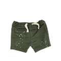 0-3M Green Paint Splatter Shorts - Cotton On