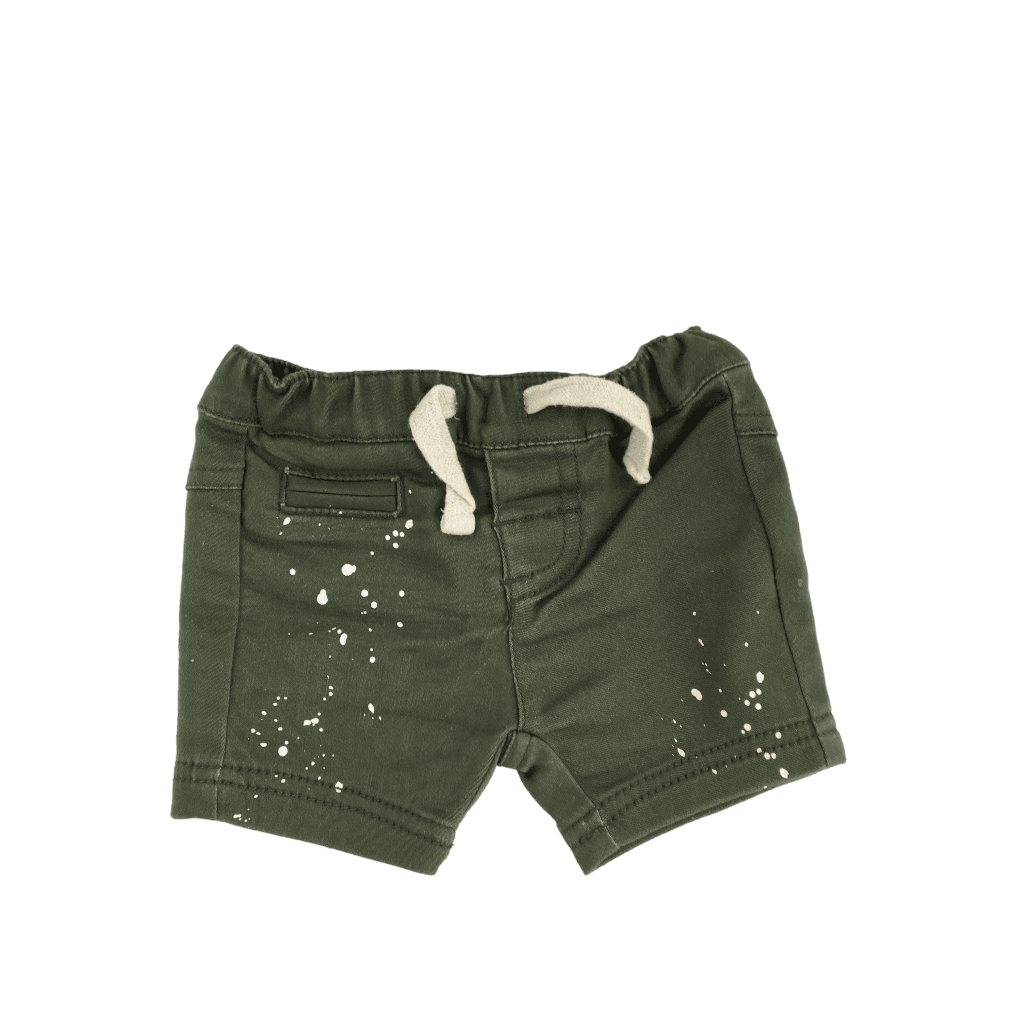 0-3M Green Paint Splatter Shorts - Cotton On