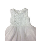 3-6M White Crochet & Tulle Dress - Jet
