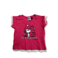 3-6M Pink & White Lace Trim Peanut Top - By Schultz