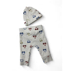 1-3M Cream Ribbed Car Leggings & Beanie - Woolworths
