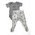 Newborn Grey & Cream Bear Bodysuit & Leggings - Woolworths