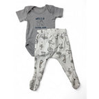 Newborn Grey & Cream Bear Bodysuit & Leggings - Woolworths