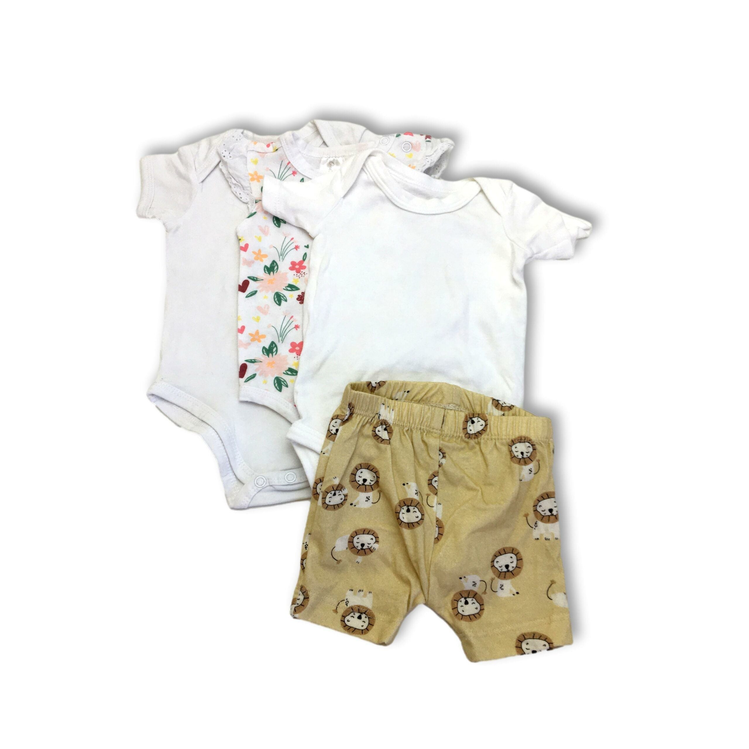 0-6M Girl's Summer 4-Piece Bundle