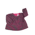 12-18M Pink, Green & Gold Tartan Blouse - Gap