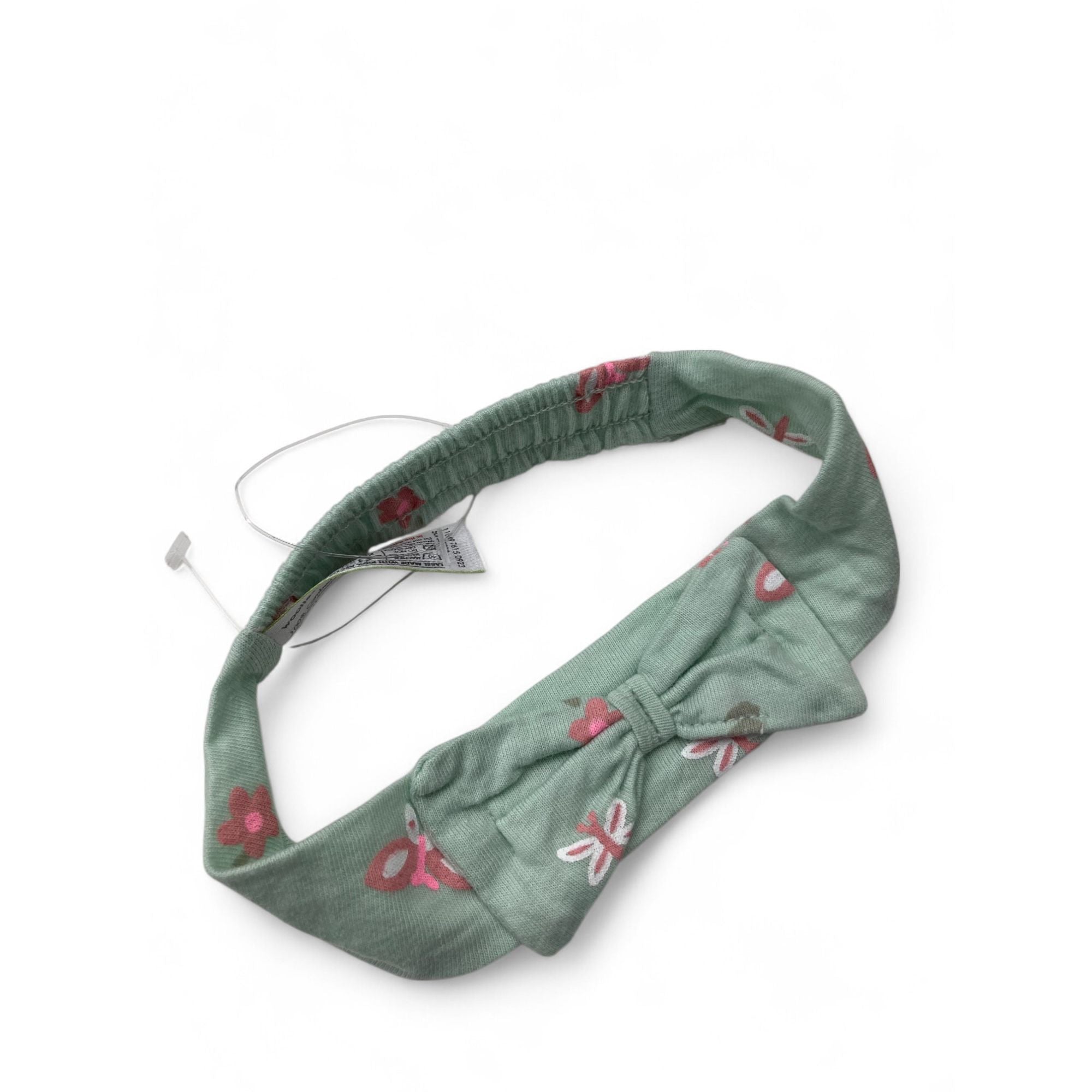 1-3M Mint Green & Pink Bow Headband - Woolworths