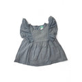 3-6M Light Blue Ruffled Sleeve Blouse - Ackermans