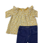 3M Yellow Daisy Tunic Top & Jeggings - Carter's