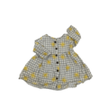 1-3M White & Grey Grid Sun Dress - Clicks