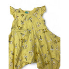 6-12M Light Yellow Floral Handkerchief Tunic Dress