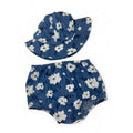 18-24M Blue Denim Flower Sun Hat & Bloomer - Woolworths