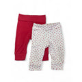 US 2-4M Red & White Organic Cotton Leggings - H&M