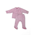 1-3M Light Pink Fleece Snap Top & Footed Leggings - Woolworths
