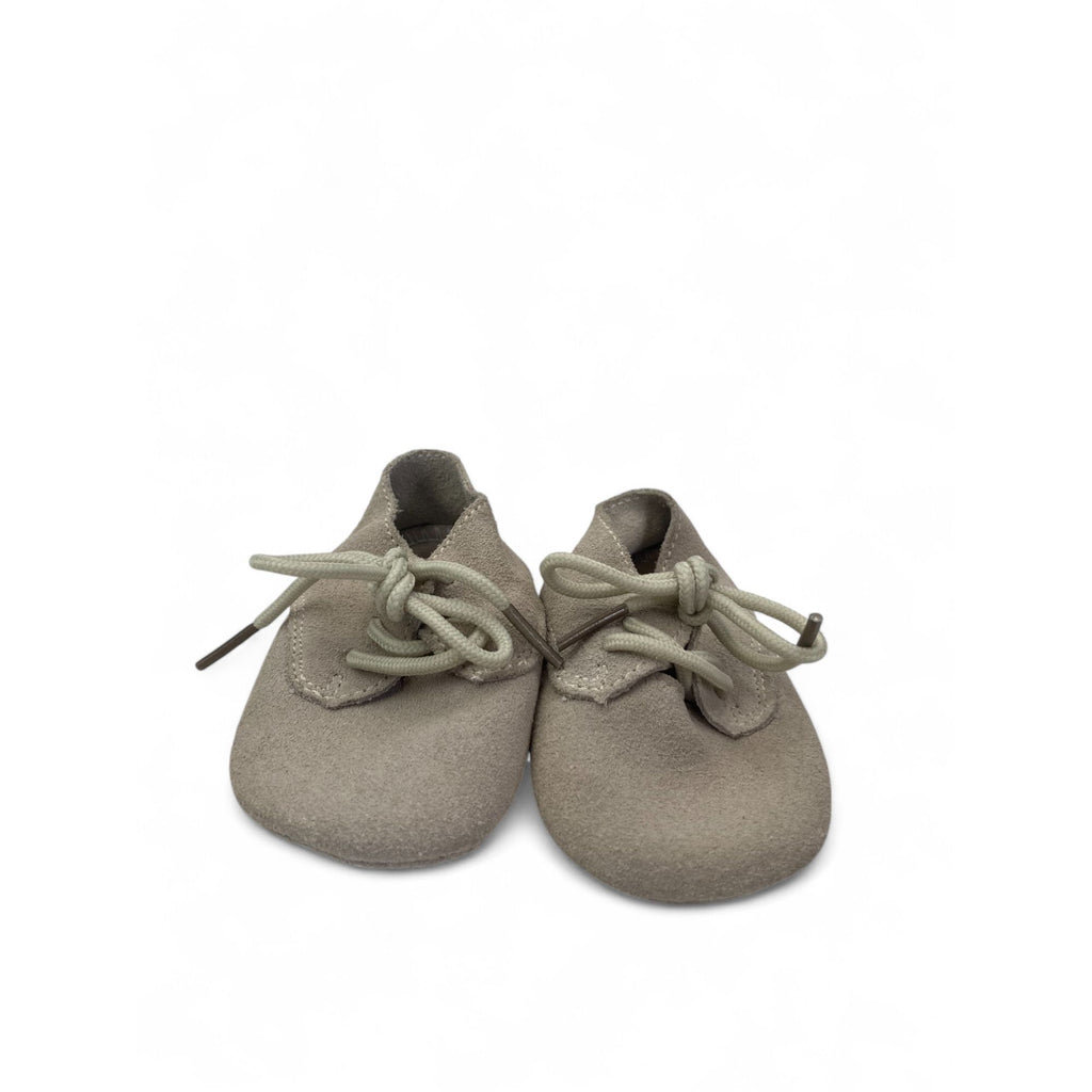 Size 0 - Beige Leather Soft Sole Shoes - Woolworths