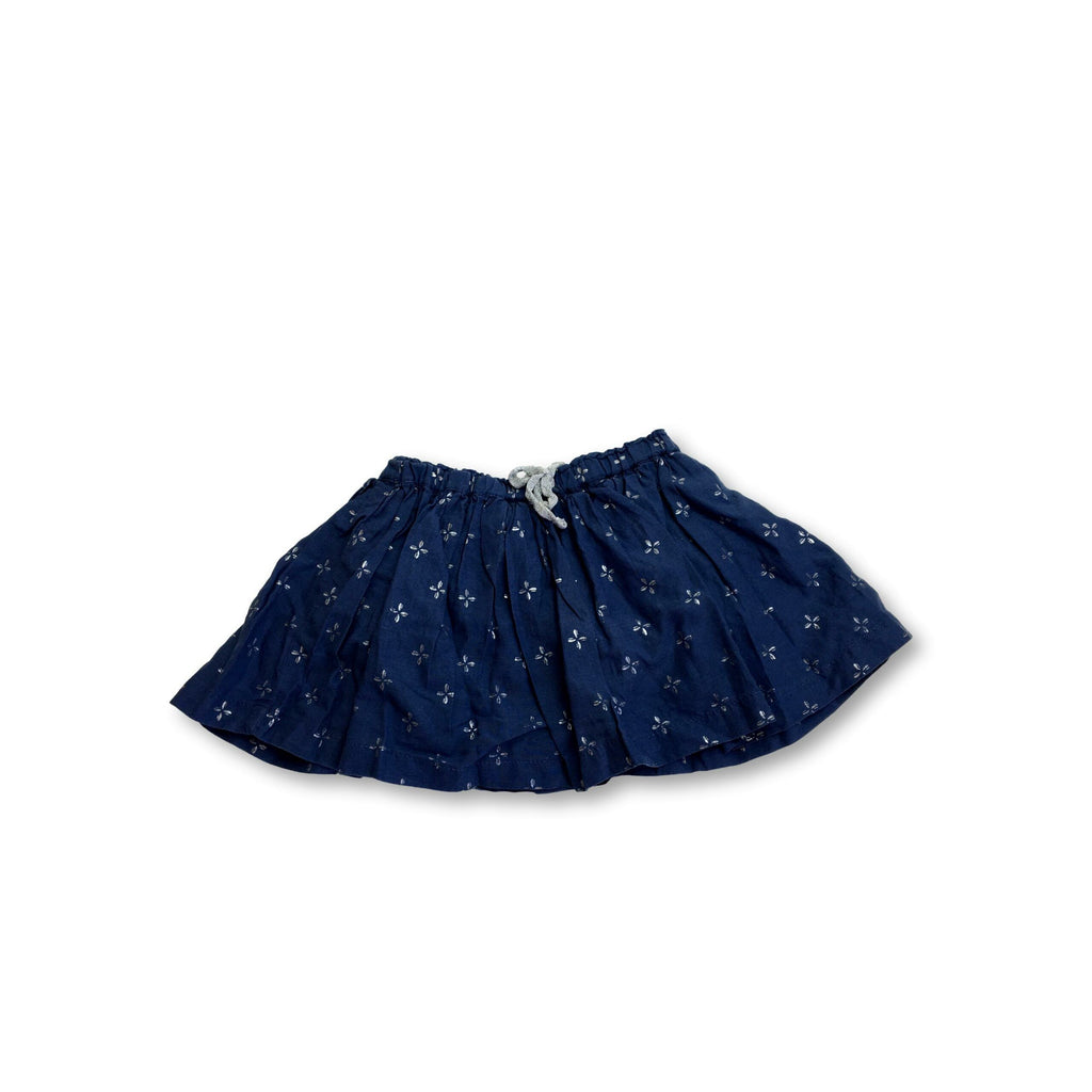 1-3M Dusty Blue & Silver Printed Skirt - Woolworths