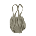 18-24M Moss Green Cotton Gauze Suspender Bloomer - Baby Star