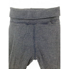 US 0-1M Navy Blue & White Stripe Organic Cotton Footed Leggings - H&M
