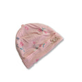 NB Light Pink Floral Lined Cotton Beanie - Woolworths