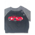 0-3M Black & Grey Car Knit Sweater - Gap