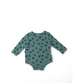 0-3M Teal & Blue Bird Long Sleeve Bodysuit - Cotton On