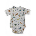 NB Cream Side Snap Dinosaur Bodysuit - Woolworths