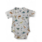 NB Cream Side Snap Dinosaur Bodysuit - Woolworths