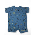 1-3M Dusty Blue Palm Tree Romper - Woolworths
