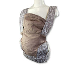 Newborn - Beige Hemp Bunny Print Baby Carrier - African Baby Carrier