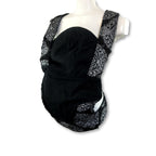 Newborn - Black Denim Printed Carrier - African Baby Carrier