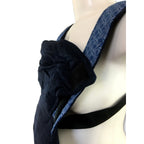 Newborn - Blue Denim Shweshwe Baby Carrier - African Baby Carrier