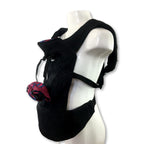 Original - Black Denim & Pink Shweshwe Carrier - African Baby Carrier
