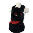 Original - Black Denim & Red Shweshwe Carrier - African Baby Carrier