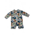 0-3M Beige Dinosaur Zip Swimsuit - Cotton On