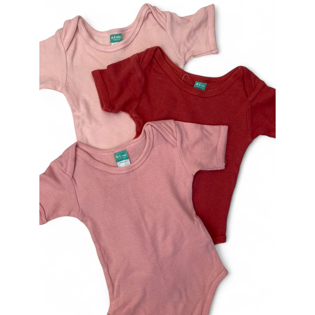 0-3M Pink Summer Bodysuits - Ackermans