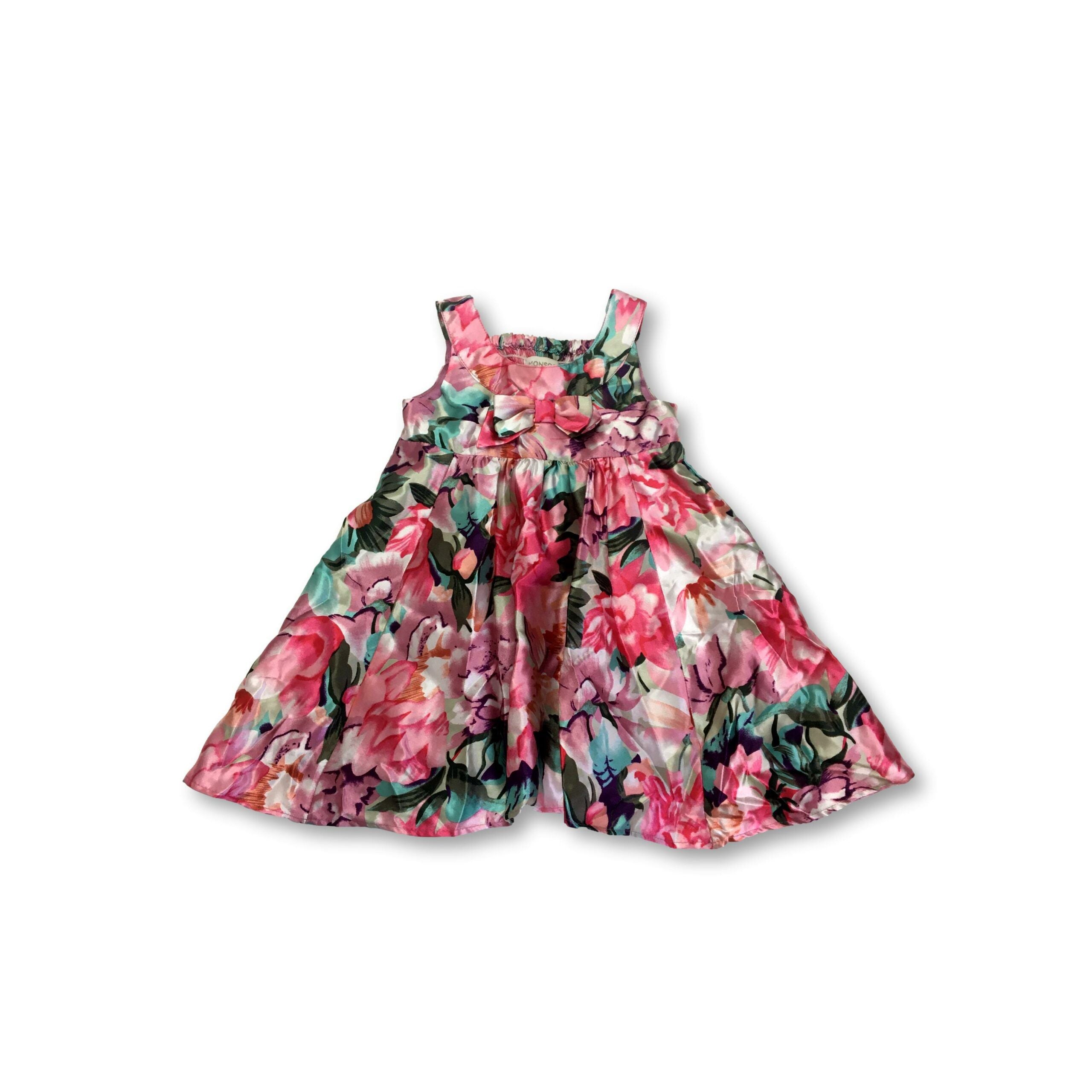0-3M Floral Satin Dress - Monsoon