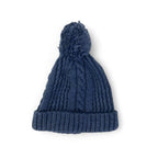 1-3M Dark Blue Pompom Knit Beanie - Woolworths