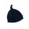 0-3M Black Knotted Beanie - Little Warthog