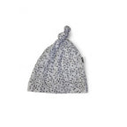 NB White & Black Spotted Knot Beanie - XOXO Baby