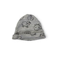 0-3M Grey Waffle Knit Lamb Beanie - Up Baby