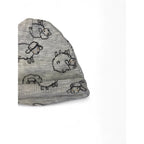 0-3M Grey Waffle Knit Lamb Beanie - Up Baby