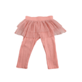 0-3M Light Pink Organic Cotton Tulle Leggings - Pink Elephant