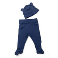 US 2-4M Mid Blue Organic Cotton Leggings & Beanie - H&M