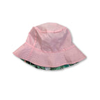 6-12M Green Floral & Pink Reversible Sun Hat - Carter & Me