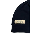 0-3M Navy Blue Knotted Beanie - Carter & Me