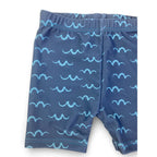 6-12M Navy Blue Wavy Swim Shorts - Jolly Tots