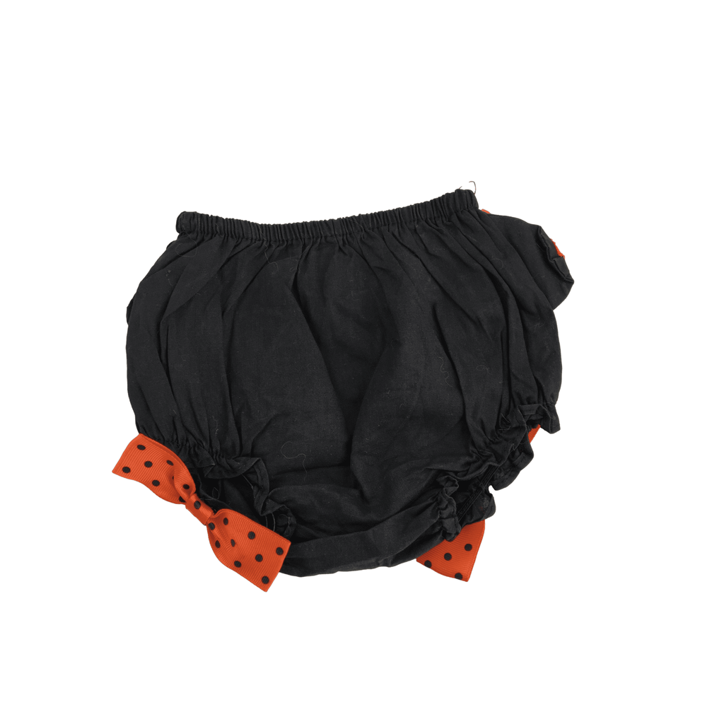 3-6M Black & Orange Halloween Cat Bloomer - Hobby Lobby