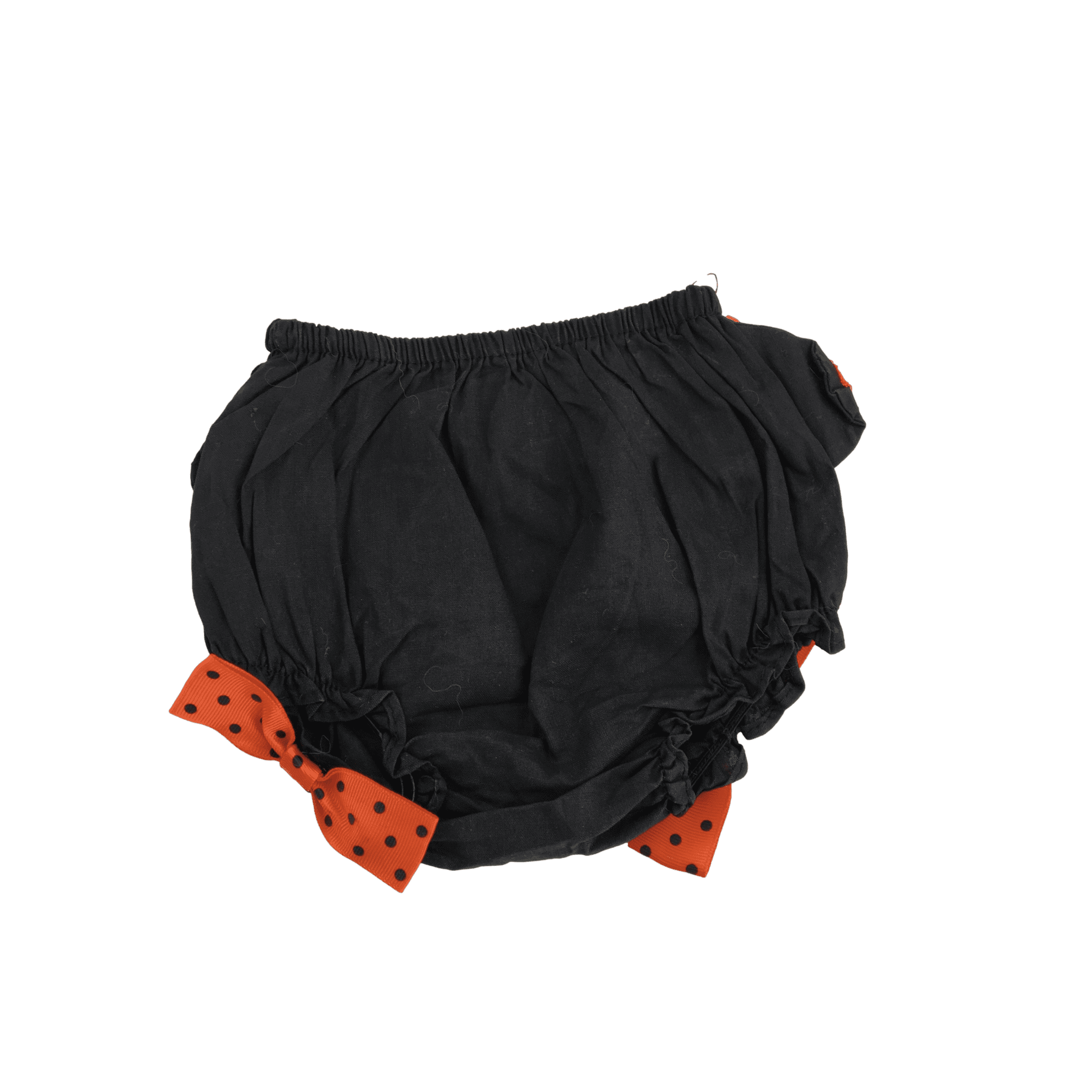 3-6M Black & Orange Halloween Cat Bloomer - Hobby Lobby