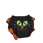 3-6M Black & Orange Halloween Cat Bloomer - Hobby Lobby