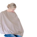 One Size - Beige Melange Apron Nursing Cover - Baby Sense