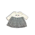 6M Cream Fleece & Cotton Dress - Du Pareil Au Meme